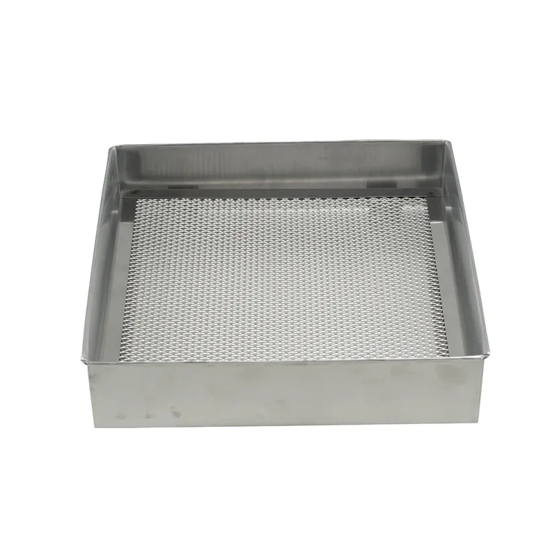 Forma quadrada tela fritura